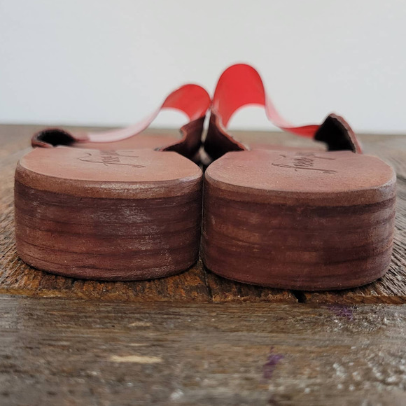 Free People 'Daybird' Mini Stacked Wood Wedge Slide Sandal - Picture 7 of 8